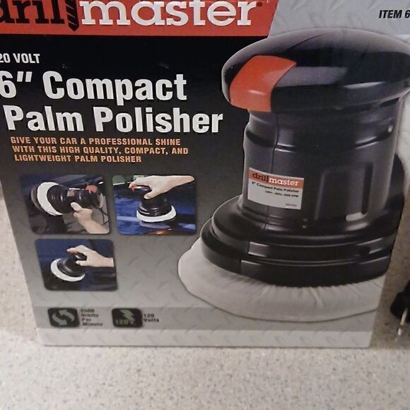 DRILL MASTER 6" COMPACT PALM POLISHER NIB - Picture 6 of 10